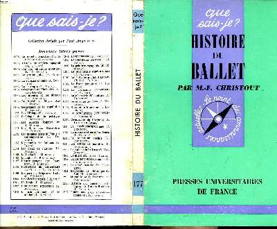 Que sais-je? N 177 Histoire du ballet