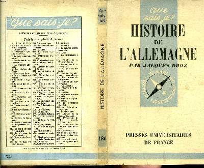 Que sais-je? N 186 Histoire de l'Allemagne