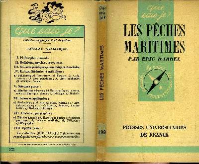 Que sais-je? N 199 Les pches maritimes