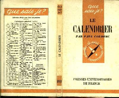 Que sais-je? N 203 Le calendrier