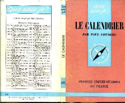 Que sais-je? N 203 Le calendrier