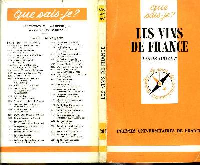 Que sais-je? N 208 Les vins de France