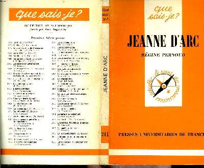 Que sais-je? N 211 Jeanne d'Arc