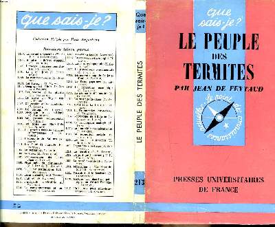 Que sais-je? N 213 Le peuple des termites