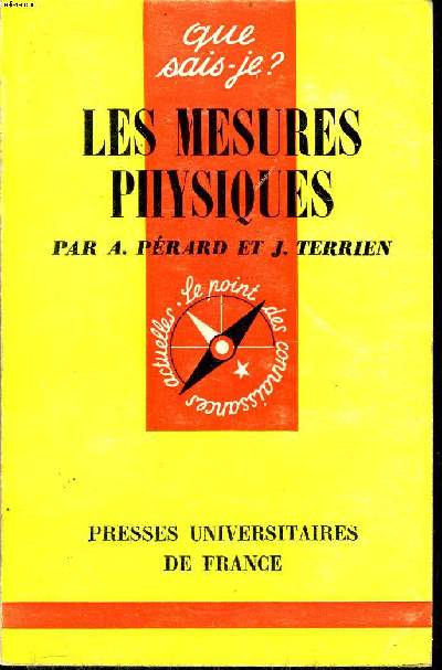 Que sais-je? N 244 Les mesures physiques