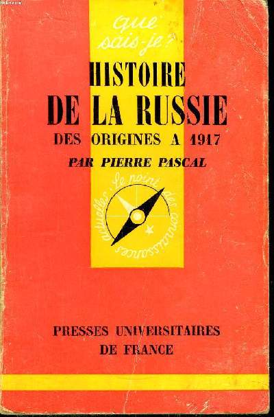 Que sais-je? N 248 Histoire de la Russie des origines  1917