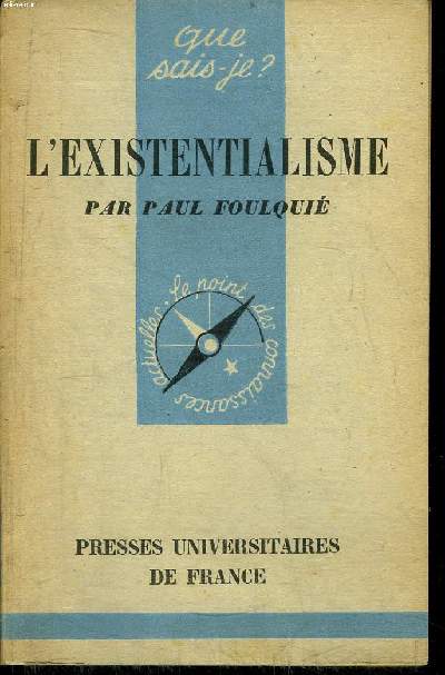 Que sais-je? N 253 L'existentialisme