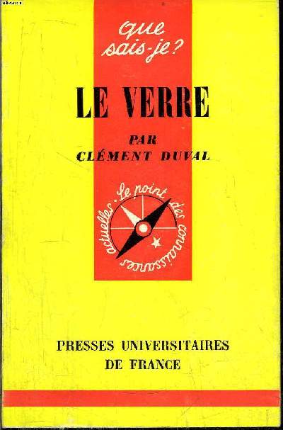 Que sais-je? N 264 Le verre