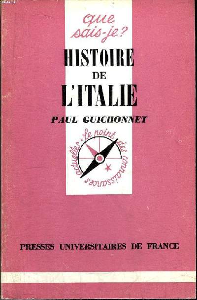 Que sais-je? N 286 Histoire de l'Italie