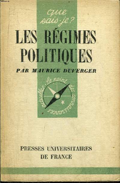 Que sais-je? N 289 Les rgimes politiques