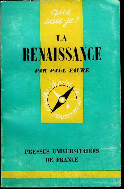 Que sais-je? N 345 La Renaissance