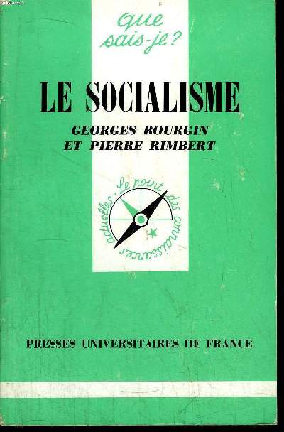 Que sais-je? N 387 Le socialisme