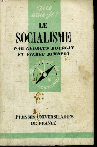 Que sais-je? N 387 Le socialisme