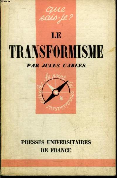 Que sais-je? N 502 Le transformisme