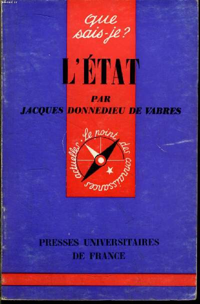 Que sais-je? N 616 L'Etat