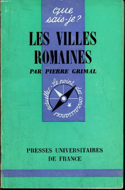 Que sais-je? N 657 Les villes romaines