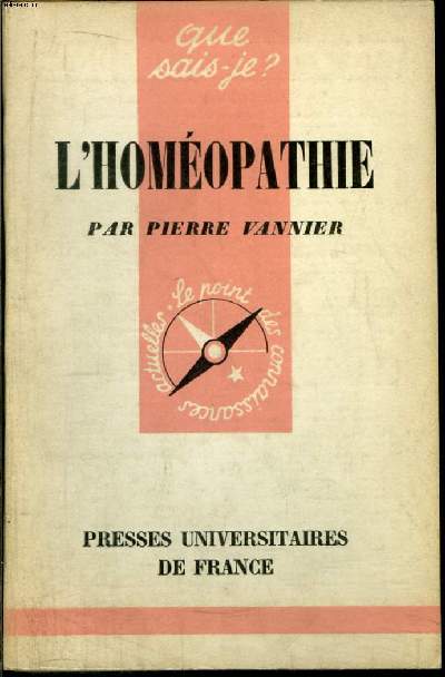 Que sais-je? N 677 L'homopathie