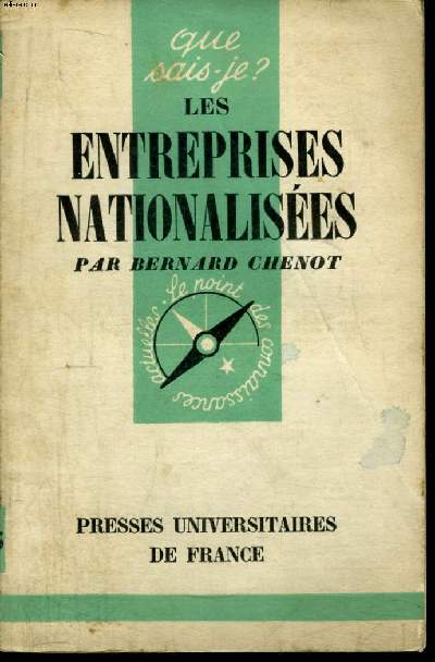 Que sais-je? N 695 Les entreprises nationalises