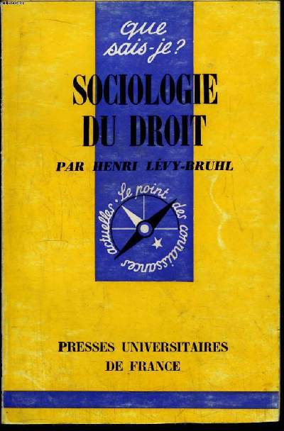 Que sais-je? N 951 Sociologie du droit