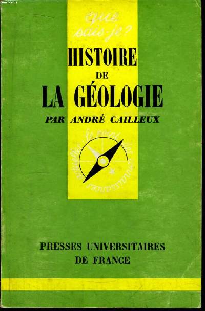 Que sais-je? N 962 Hsitoire de la gologie