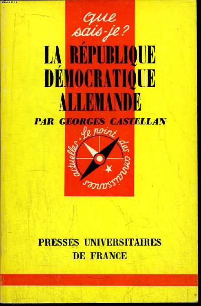 Que sais-je? N 964 La Rpublique Dmocratique Allemande