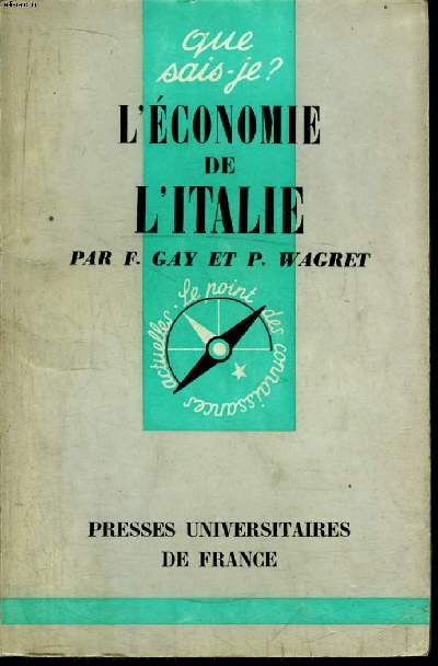 Que sais-je? N 1007 L'conomie de l'Italie