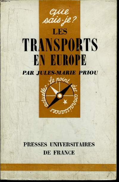 Que sais-je? N 1053 Les transports en Europe