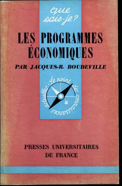 Que sais-je? N 1073 Les programmes conomiques