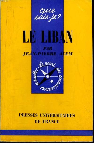 Que sais-je? N 1081 Le Liban