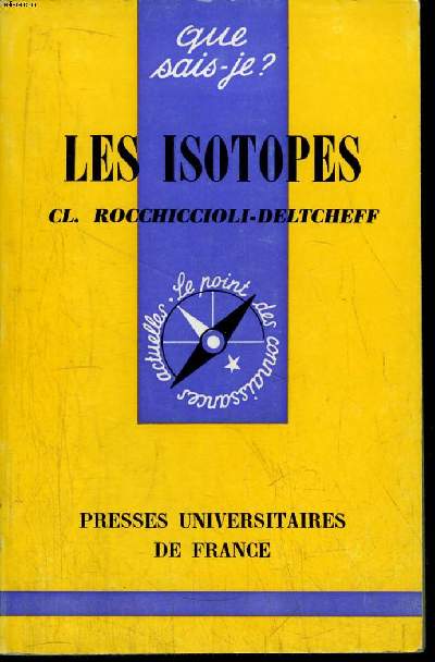 Que sais-je? N 1111 Les isotopes