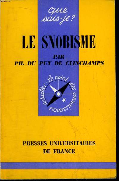 Que sais-je? N 1141 Le snobisme