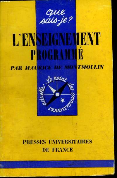 Que sais-je? N 1171 L'enseignement programm