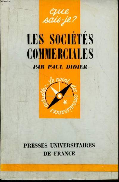 Que sais-je? N 1190 Les socits commerciales