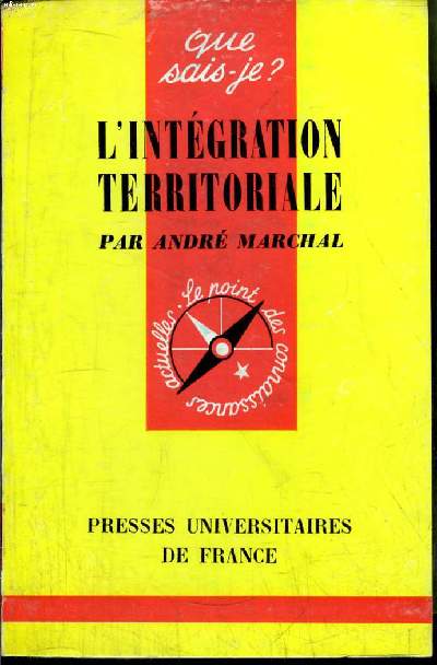 Que sais-je? N 1202 L'intgration territoriale