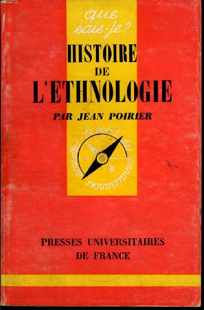 Que sais-je? N 1338 Hsitoire de l'ethnologie