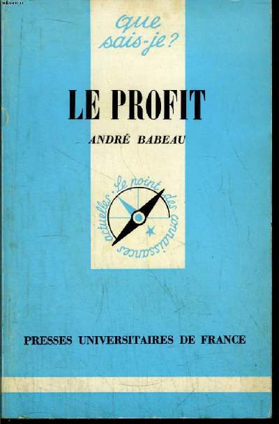 Que sais-je? N 1349 Le profit