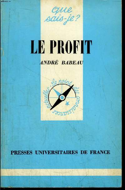 Que sais-je? N 1349 Le profit