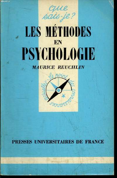 Que sais-je? N 1359 Les mthodes en psychologie