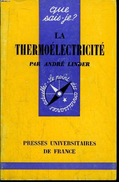 Que sais-je? N 1381 La thermolectricit