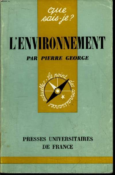 Que sais-je? N 1450 L'environnement