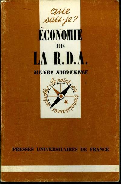 Que sais-je? N 1650 Economie de la R.D.A.