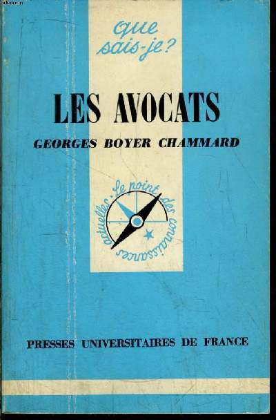 Que sais-je? N 1659 Les avocats