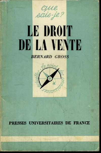 Que sais-je? N 1715 Le droit de la vente