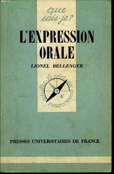 Que sais-je? N 1785 L'expression orale