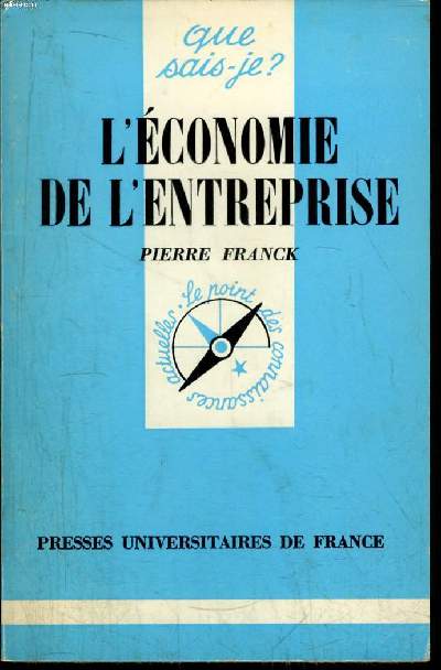 Que sais-je? N 1839 L'conomie de l'entreprise