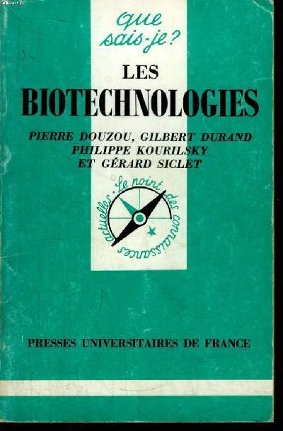 Que sais-je? N 2127 Les biotechnologies