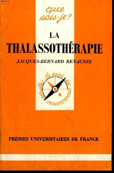 Que sais-je? N 2141 La thalassothrapie