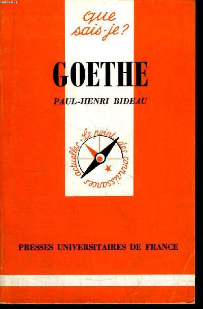 Que sais-je? N 2183 Goethe