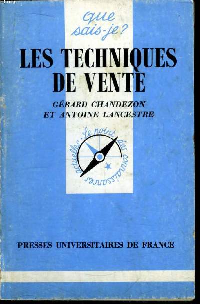 Que sais-je? N 2202 Les techniques de vente