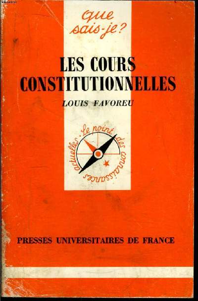 Que sais-je? N 2293 Les cours constitutionnelles